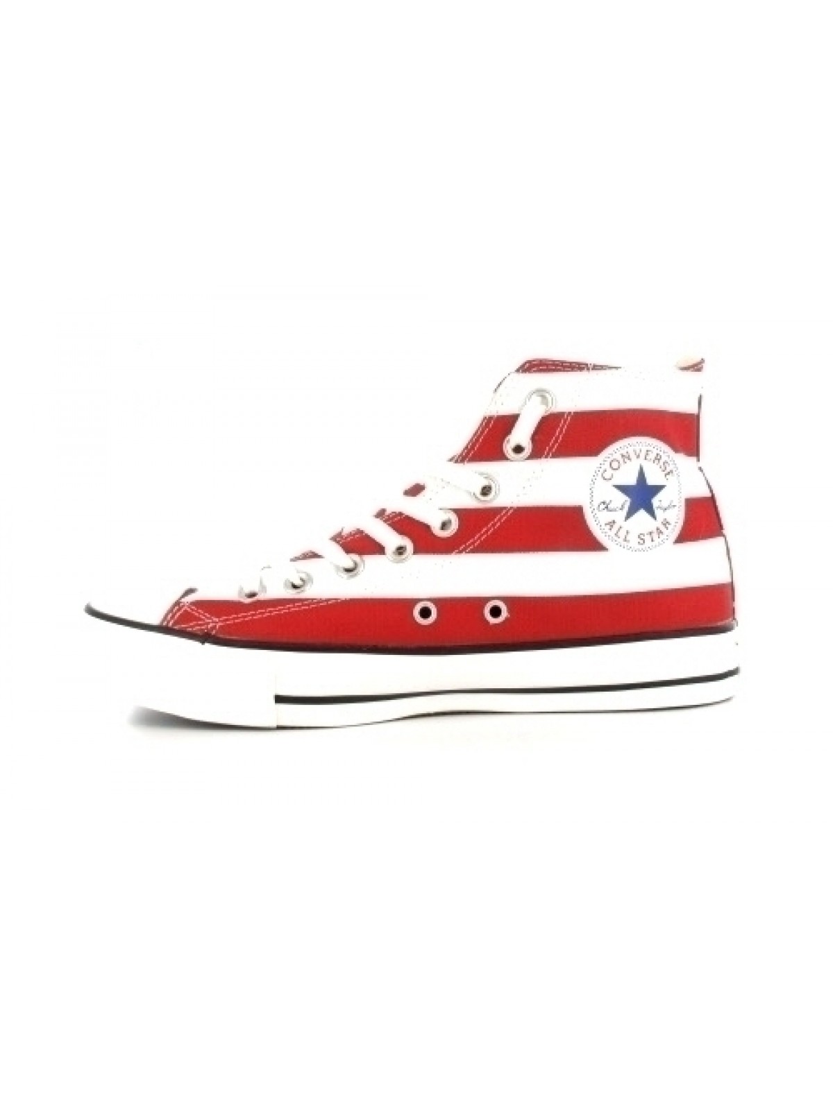 converse all star blanche rouge